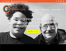 Tablet Screenshot of centerforchampions.org
